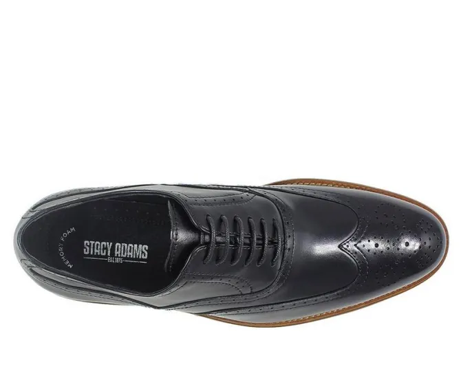 Men's Stacy Adams Dunbar Wingtip Wing Tip Dress Shoes