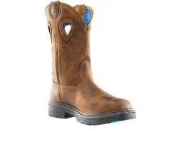 Men's STEEL BLUE Blue Heeler Met Work Boots