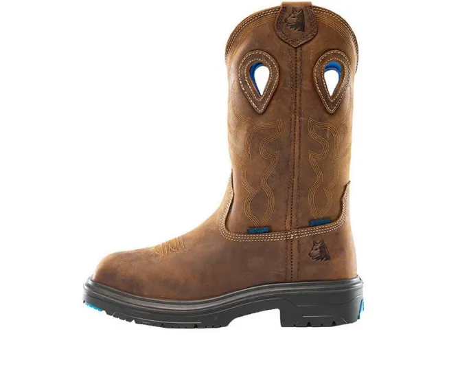 Men's STEEL BLUE Blue Heeler Met Work Boots