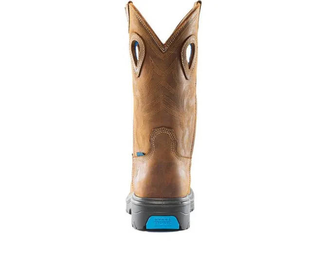 Men's STEEL BLUE Blue Heeler Met Work Boots