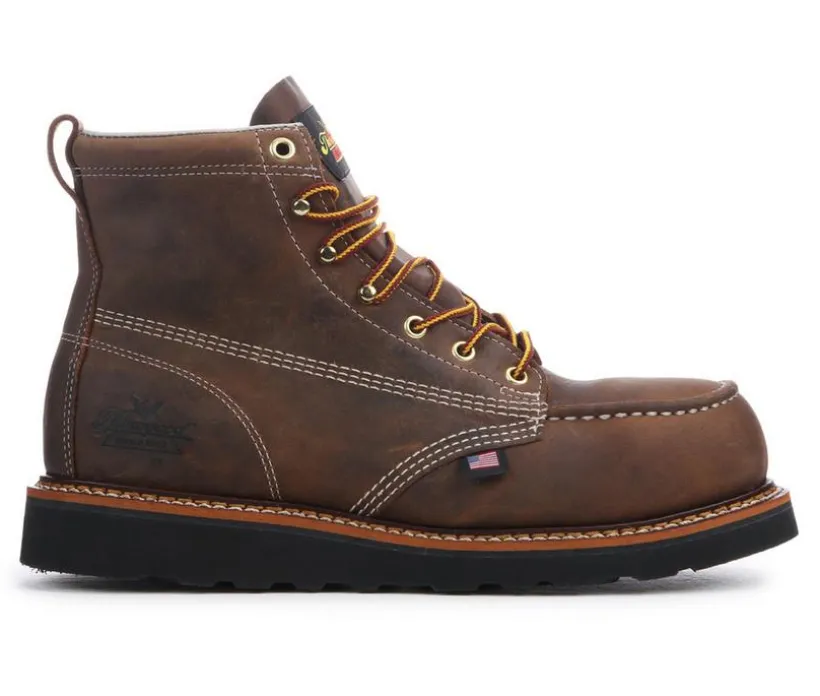 Men's Thorogood USA Heritage Wedge 6" Steel Toe Work Boots