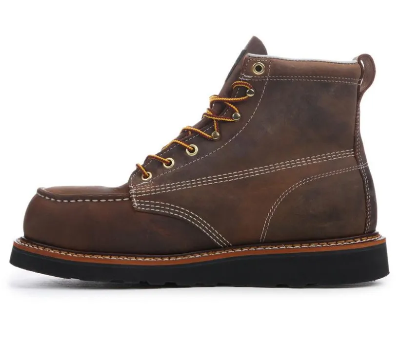 Men's Thorogood USA Heritage Wedge 6" Steel Toe Work Boots