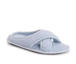 MUK LUKS Ada Micro Chenille Criss Cross Slippers