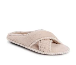 MUK LUKS Ada Micro Chenille Criss Cross Slippers