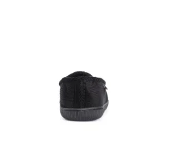 MUK LUKS Cordurory Moccasin with Flannel Lining Slippers