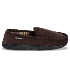 MUK LUKS Cordurory Moccasin with Flannel Lining Slippers