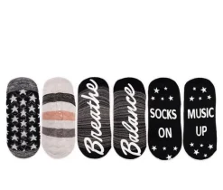 MUK LUKS Criss Cross Ballerina Socks 4pk Socks