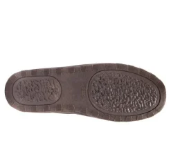 MUK LUKS Eric Printed Berber Suede Slippers