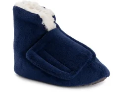 MUK LUKS Men's Adjustable Shearling Bootie Slippers