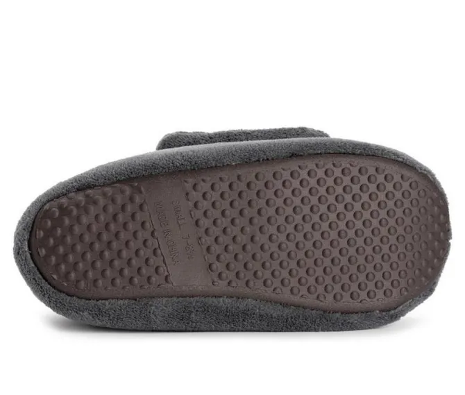 MUK LUKS Men's Adjustable Shearling Bootie Slippers