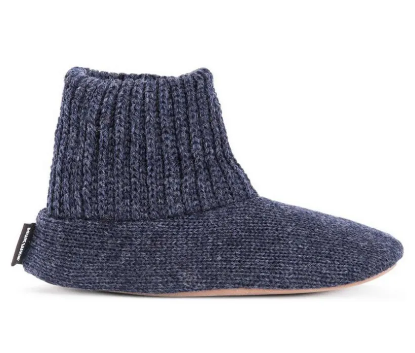 MUK LUKS Men's Morty Ragg Wool Slipper Sock