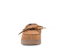 MUK LUKS Men's Paul Printed Berber Suede Moccasins
