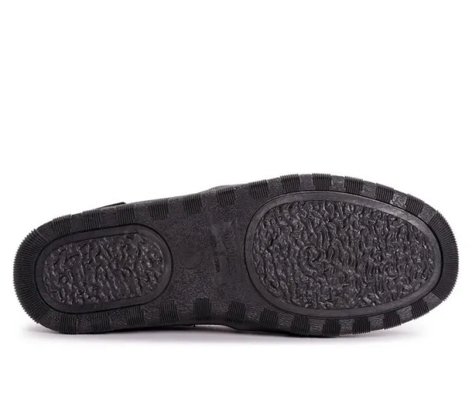 MUK LUKS Men's Paul Printed Berber Suede Moccasins