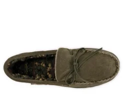 MUK LUKS Men's Paul Printed Berber Suede Moccasins