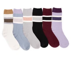 MUK LUKS Microfiber Boot Socks 6 Pack Socks