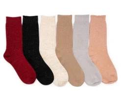 MUK LUKS Microfiber Boot Socks 6 Pack Socks