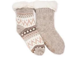 MUK LUKS 2 Pack Chenille Cabin Sock