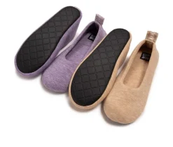 MUK LUKS Women's Travel Ballerina 2 Pack Slippers