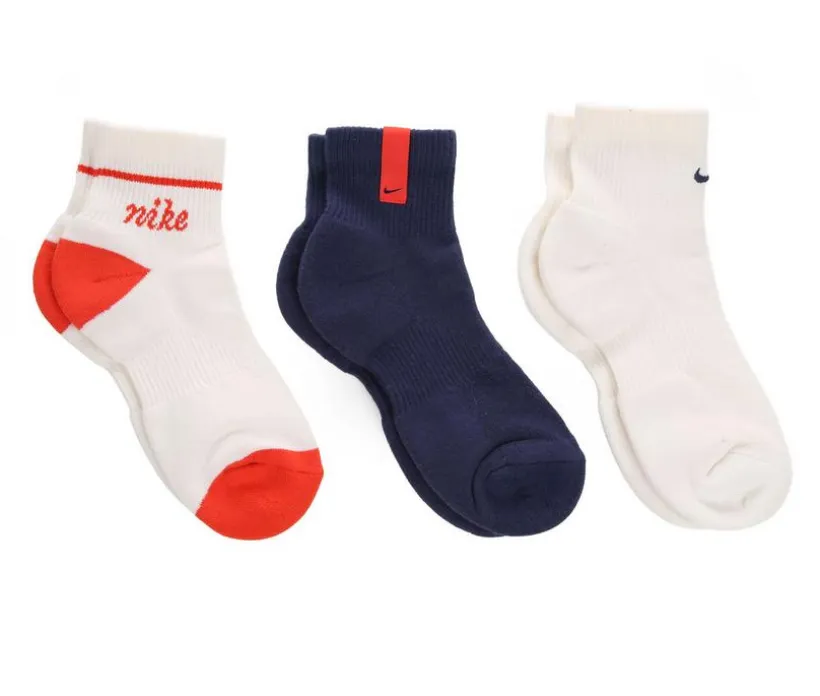 Nike 3 Pack Everyday Cush Quarter Socks