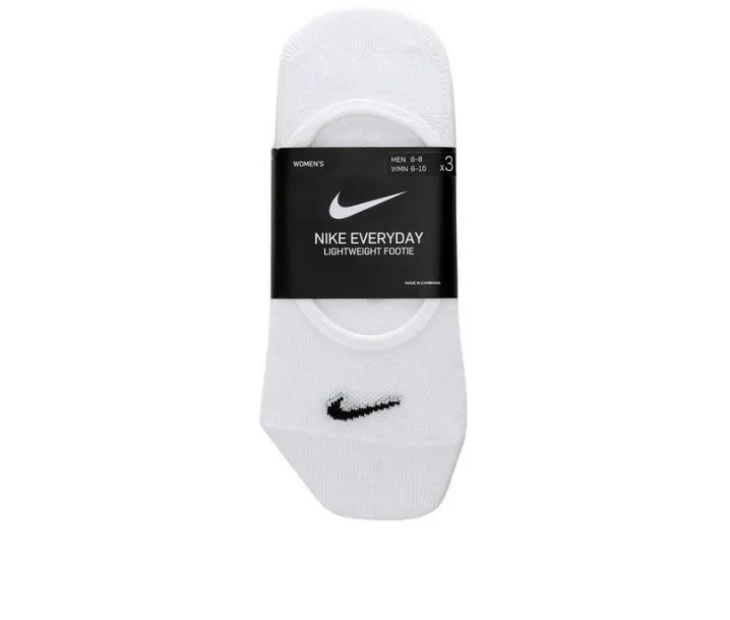 Nike 3 Pair Everyday Lightweight Footie Socks