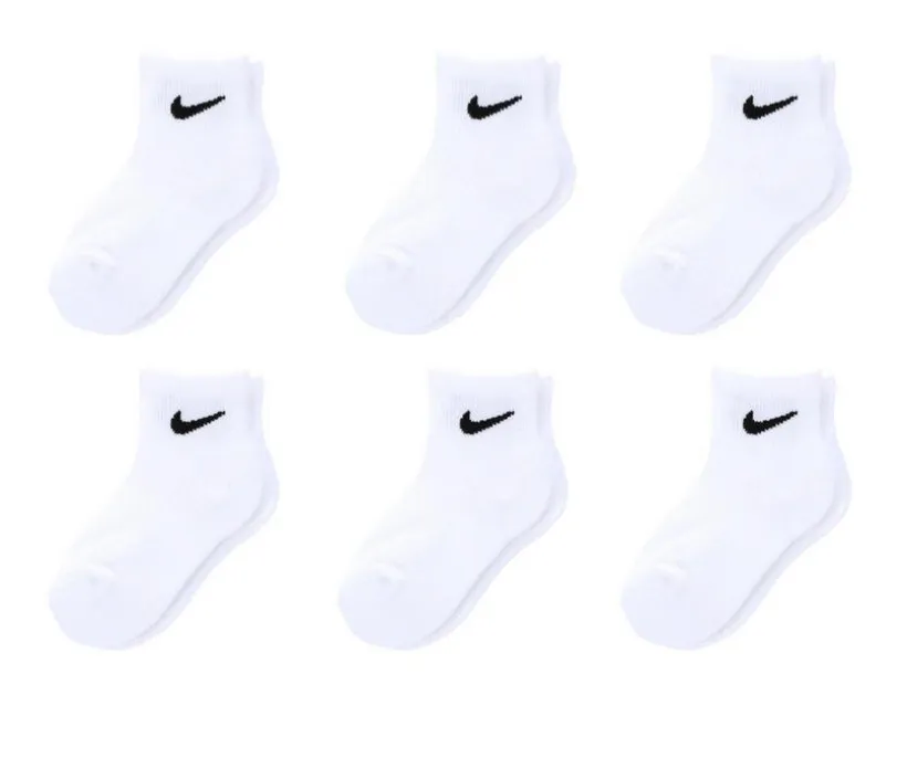 Nike 6P Youth Cushioned Quarter Socks