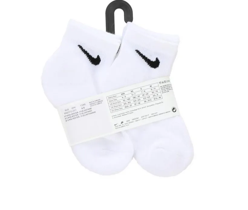 Nike 6P Youth Cushioned Quarter Socks