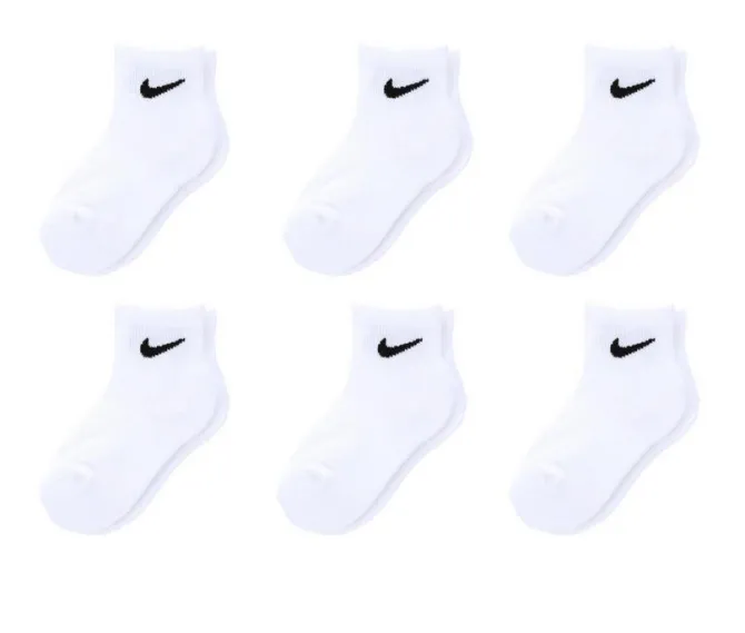 Nike 6P Youth Cushioned Quarter Socks