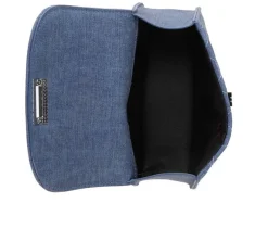 Olivia Miller Denim Quilted Crossbody Handbag