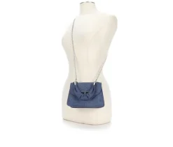 Olivia Miller Denim Quilted Crossbody Handbag