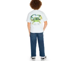 PHINS Blue Crab Chambray Short Sleeve Tee