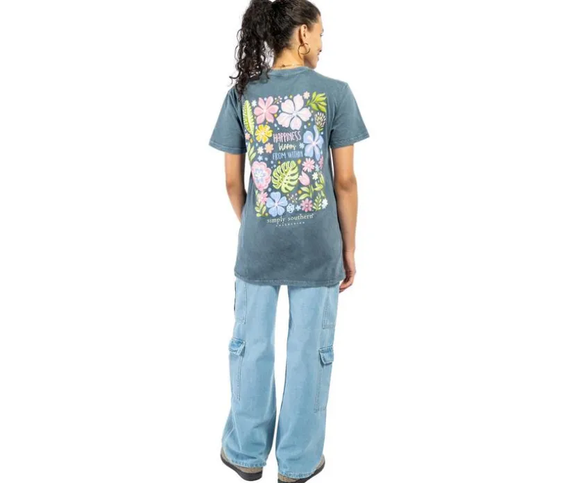 Simply Southern Happy Short Sleeve Tee
