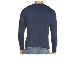 Skechers Go Apparel Men's Go Knit Pique Henley Long Sleeve Shirt