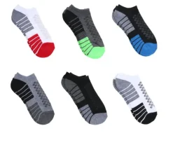 Sof Sole 6p Men's Hexagon No Show Socks