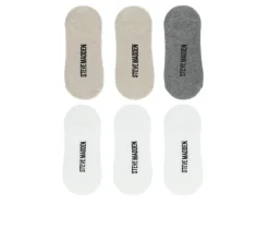 Steve Madden 6 Pack Embroidered Bow Sneaker Socks
