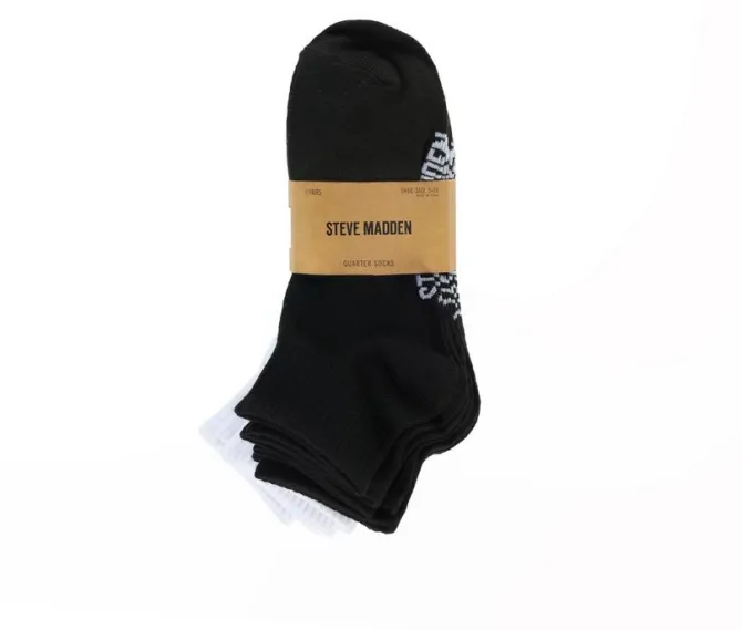 Steve Madden 10 Pair Womens Quarter Socks