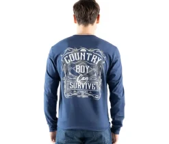 STRAIGHT UP SOUTHERN Country Boy Long Sleeve Tee
