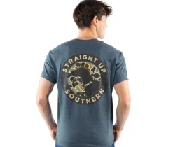 STRAIGHT UP SOUTHERN Southern Duck Camo Logo Short Sleeve Tee