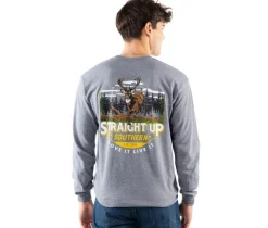 STRAIGHT UP SOUTHERN Timber Deer Long Sleeve Tee