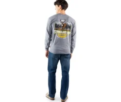 STRAIGHT UP SOUTHERN Timber Deer Long Sleeve Tee