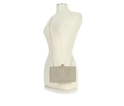 Vanessa Pleated Glitter Clutch