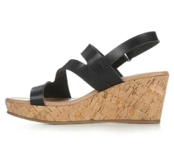 Women's Blue Aura Daria Wedges