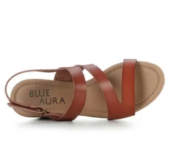 Women's Blue Aura Daria Wedges