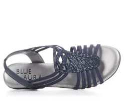 Women's Blue Aura Ellian Dress Sandals