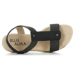 Women's Blue Aura Jenna Wedges