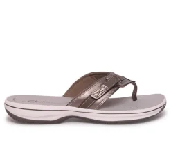 Women's Clarks Breeze Sea Flip-Flops