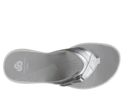 Women's Clarks Breeze Sea Flip-Flops