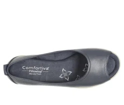 Women's Comfortiva Pratima Peep Toe Flats