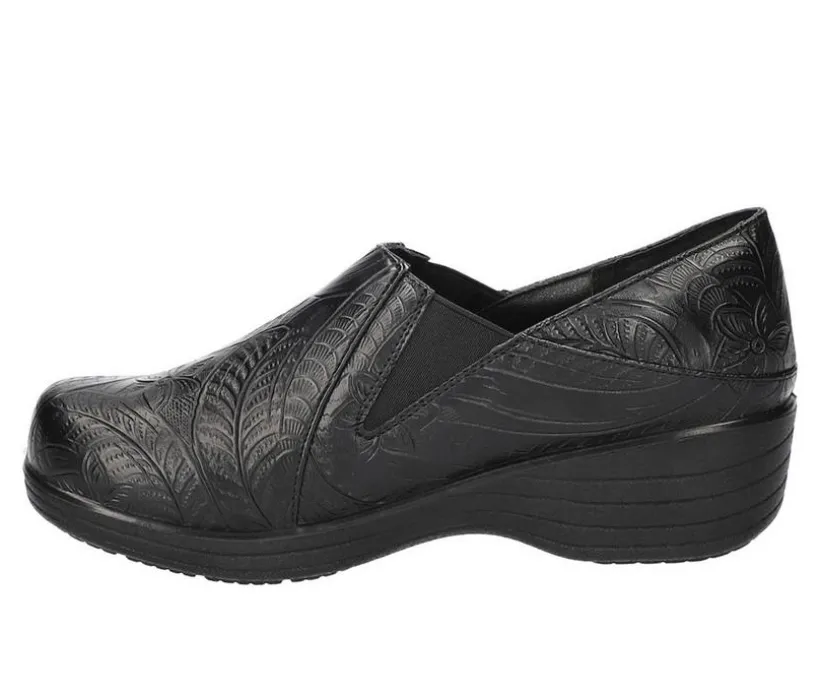 Women's Easy Works by Easy Street Bind Hot Coffee Slip-Resistant Clogs