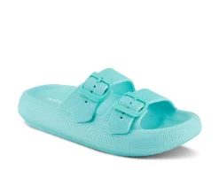 Women's Flexus Bubbles Waterproof Platform Slides