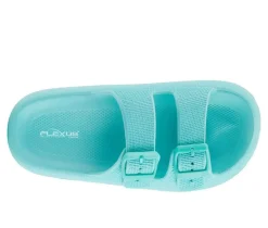 Women's Flexus Bubbles Waterproof Platform Slides